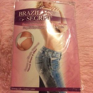 Brazilian Secret padded butt enhancing panty new